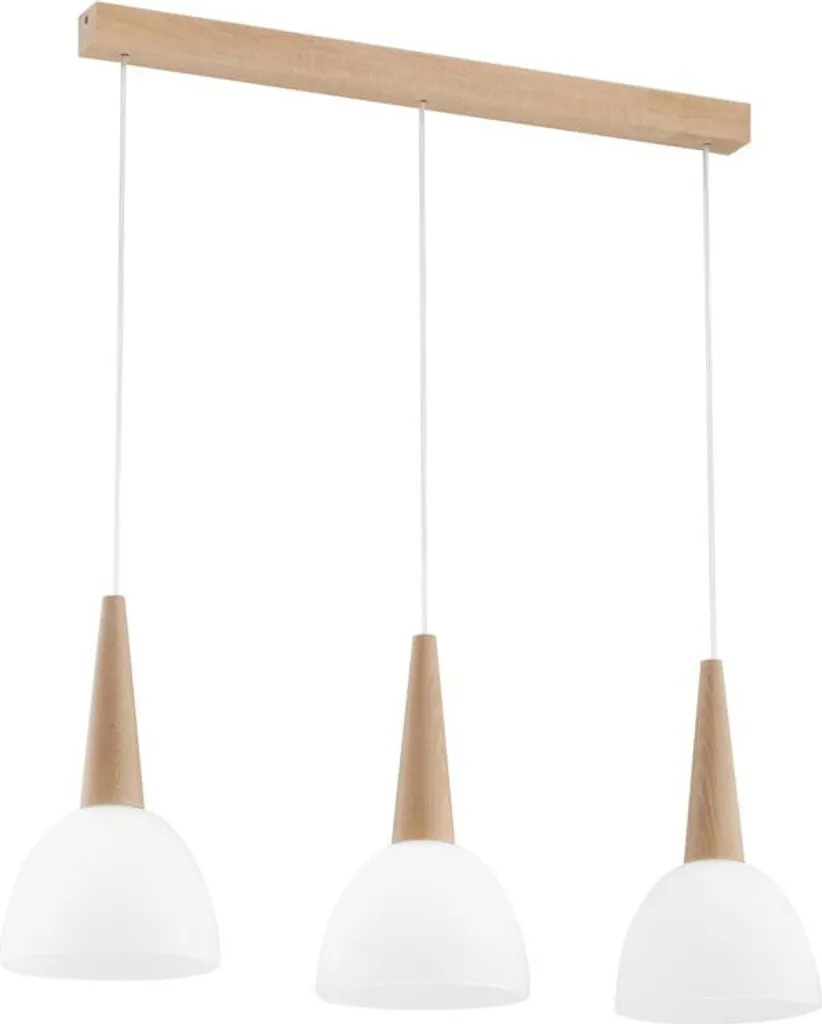 Éclairez votre pièce sombre avec la Suspension ALFA BERA Bois 3 Feux
