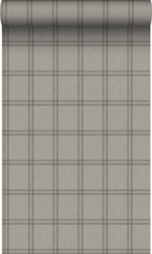 Origin Wallcoverings Tapete Karomuster Hellbraun 53 cm x Produktbild 