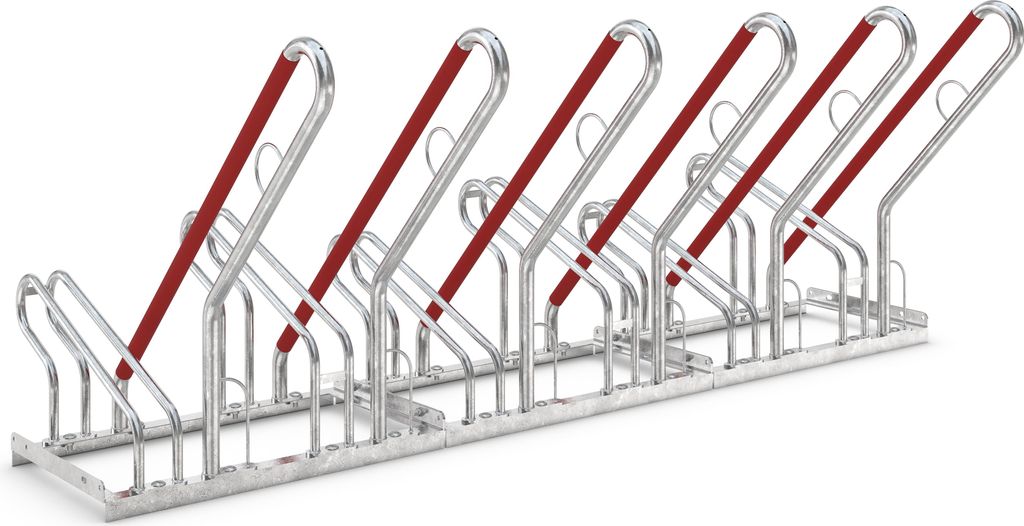 Fahrradständer mit Anlehnbügel 2506 | 6 Räder einseitig | Produktbild 