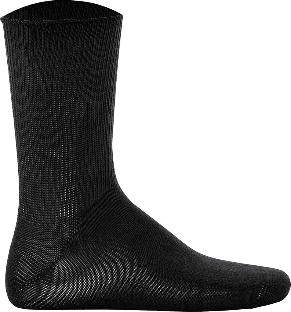 Hudson Herren Socken, 1 Paar - Relax Soft, Strumpf, ohne Gummifäden, einfarbig Schwarz 39-42 EU