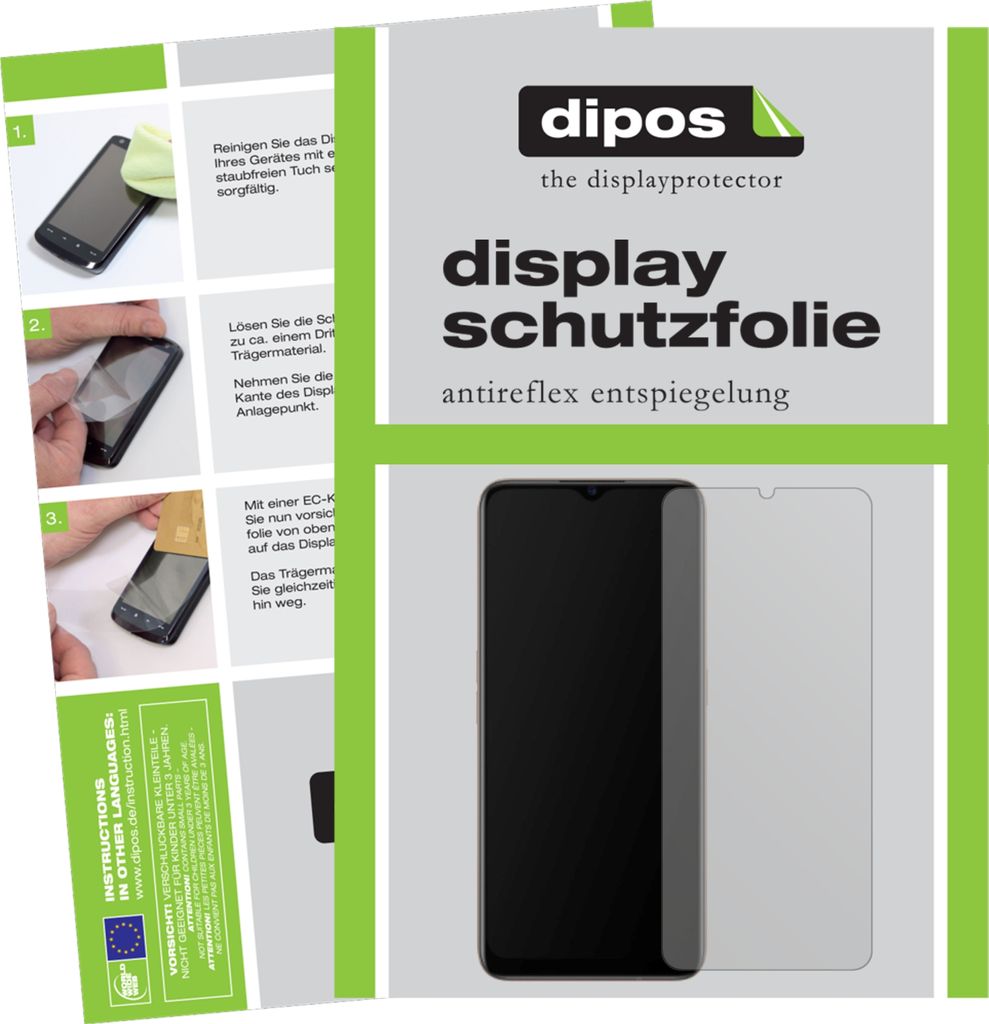 6x Schutzfolie für Oppo A5 (2020) matt Displayschutzfolie Folie Display Schutz dipos