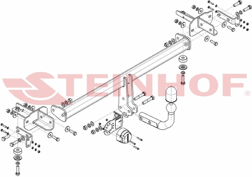 Z546858 Anhängerkupplung passend für KIA Picanto 2017- starr