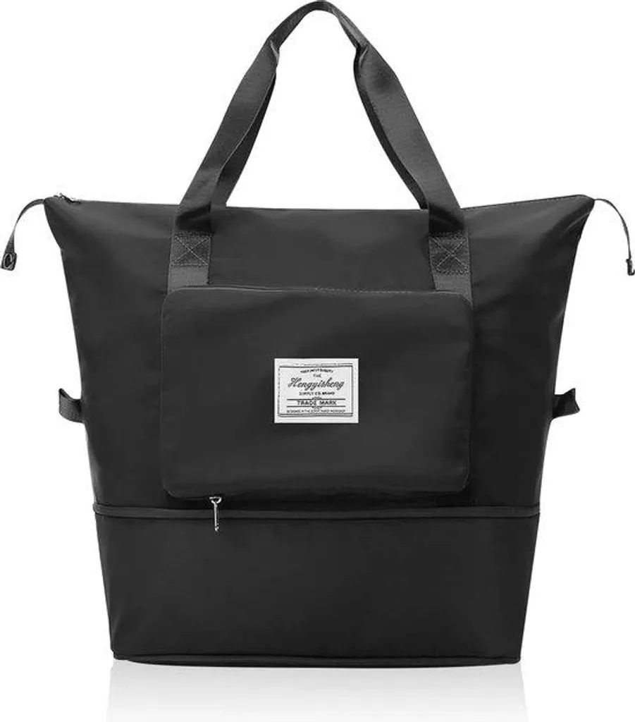Sac de voyage 40x23x36 cm noir pour salle de sport et cabine d'avion