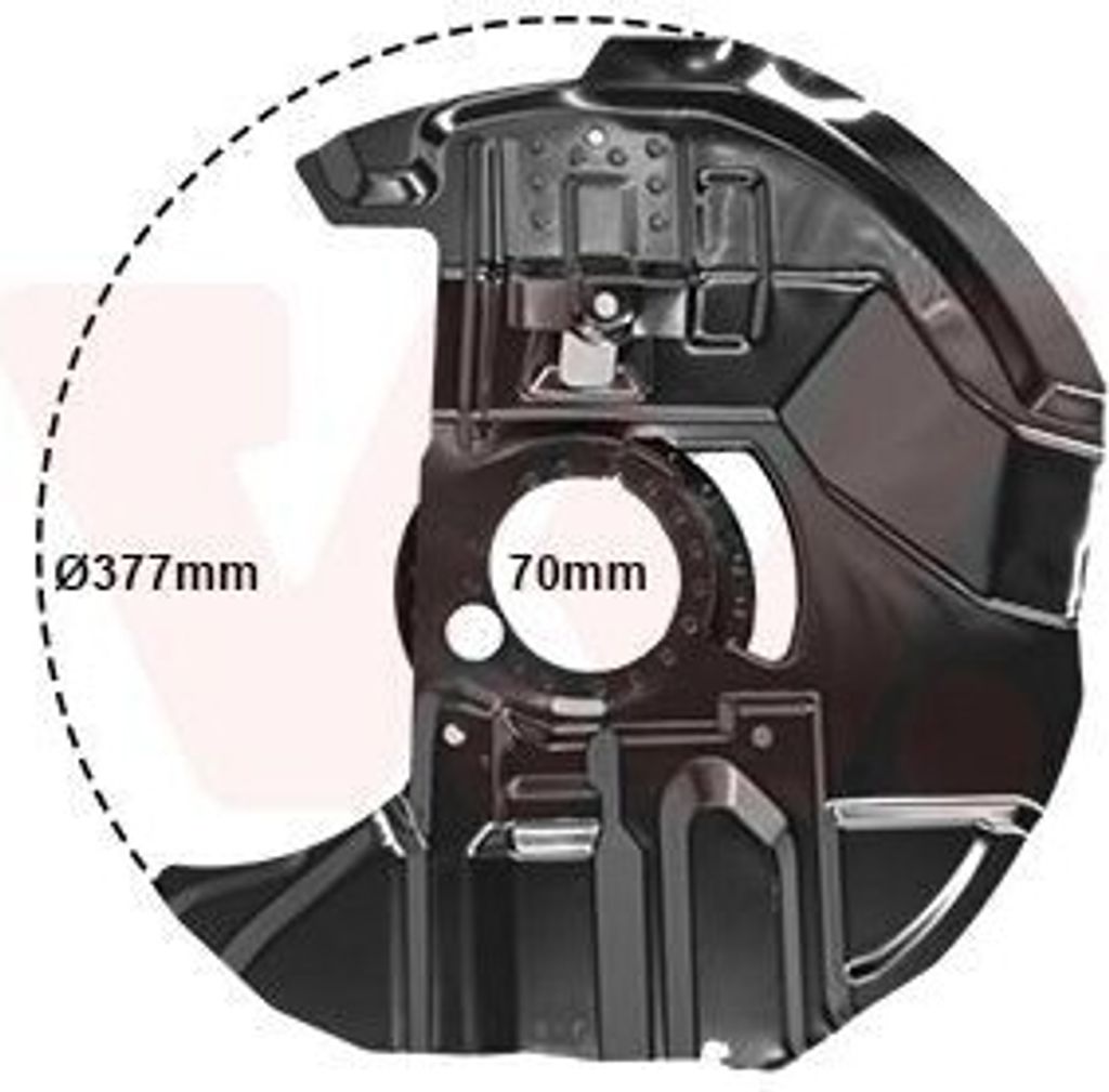 VAN WEZEL Spritzblech Bremsscheibe für BMW 3 Limousine (E46) Vorne Links 0646375 Ankerblech