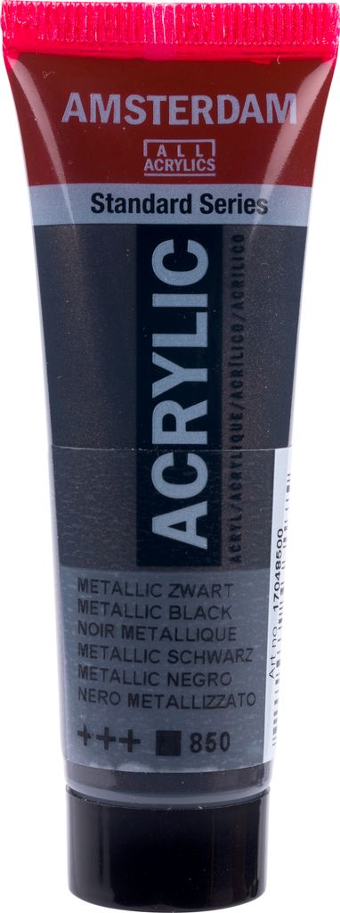 Amsterdam Standard Series Acrylfarbe Tube 20 ml Metallic Schwarz 850