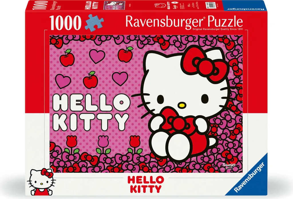 Ravensburger Puzzle Hello Kitty 1000 Pcs - Carton Épais & Softclick