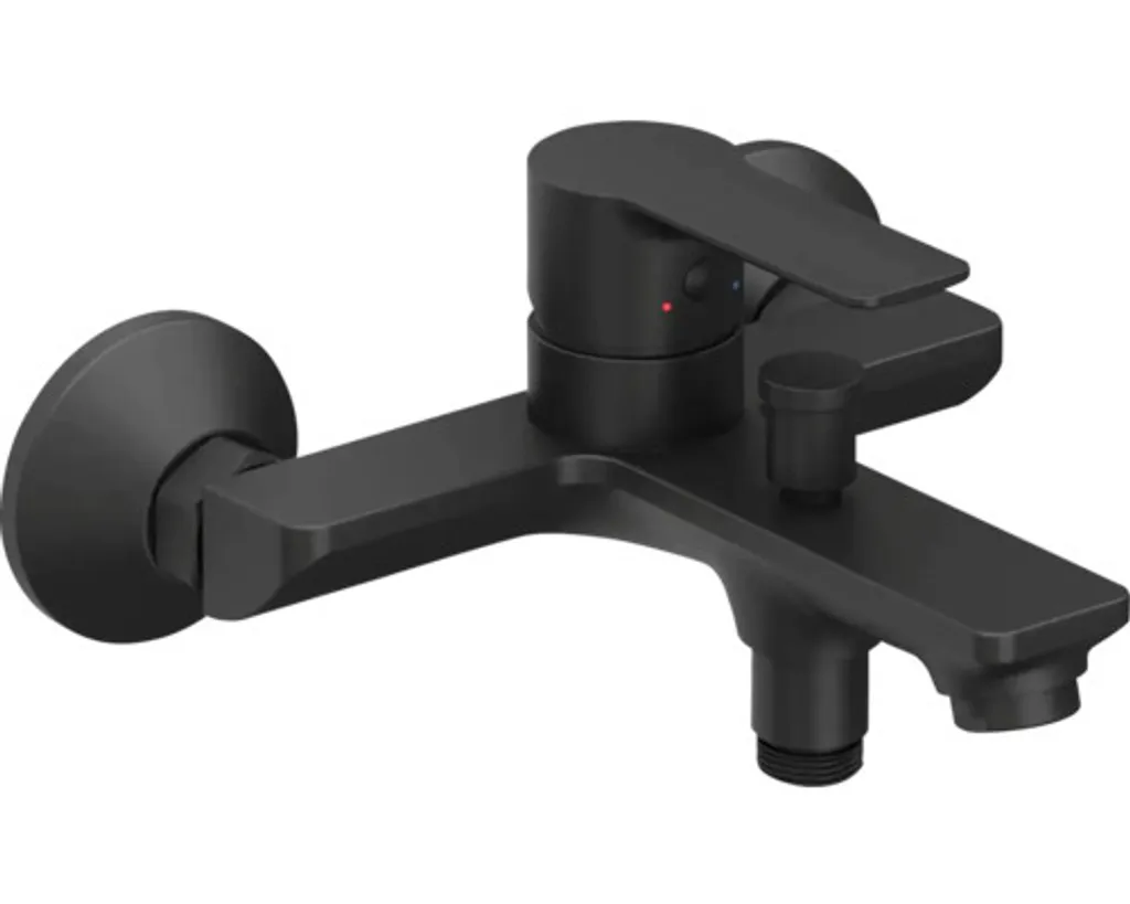 Robinet mitigeur bain RAVAK Solar noir X070491 avec finition premium mat
