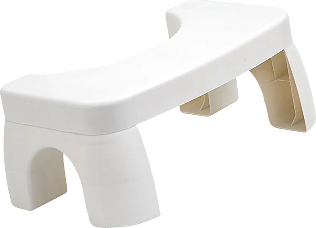 Marchepied WC Antidérapant Blanc - Potty Stool Ergonomique en PP