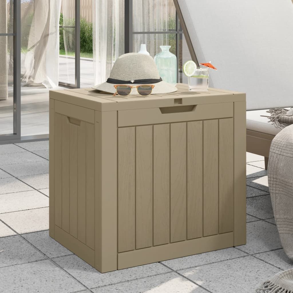 Gartenbox Hellbraun 55,5x43x53 cm Polypropylen , Gartenboxen Design 2024