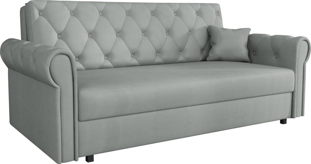 MIRJAN24 Schlafsofa Sofa Viva Roma IV mit Schlaffunktion und Bettkasten, Polstercouch, Stilvoll Polstersofa vom Hersteller (Farbe: Kronos 53)