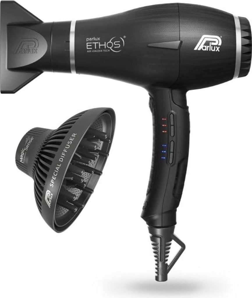 Parlux Haartrockner Ethos mit Magic Sense Diffusor Schwarz