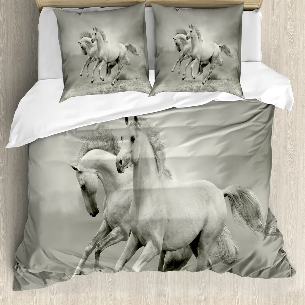 Set Letto ABAKUHAUS Cavalli Freedom 155x220 - Design Bianco e Nero