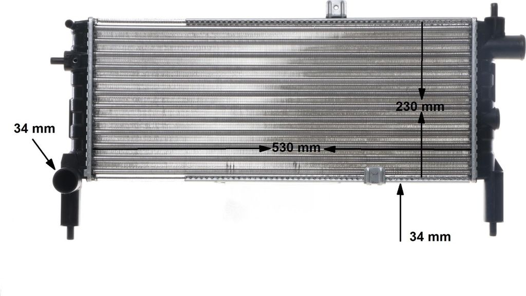 MAHLE CR 442 000S Kühler Wasserkühler Motorkühler für OPEL Corsa A CC (S83) MONZA A (22) SENATOR A (29) Corsa A TR (S83) Corsa A Kastenwagen (S83)