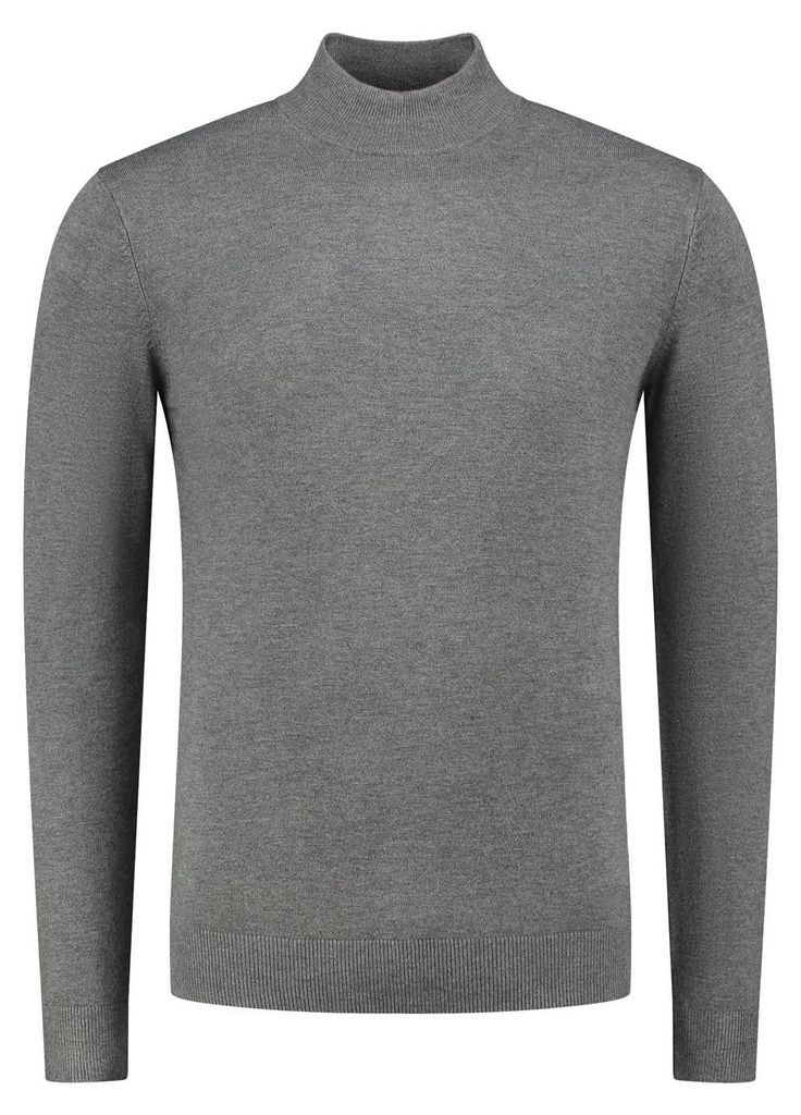 GENTS - Rollkragenpullover hellgrau - Viskose Nylon - Hellgrau - Größe XXL/XXL