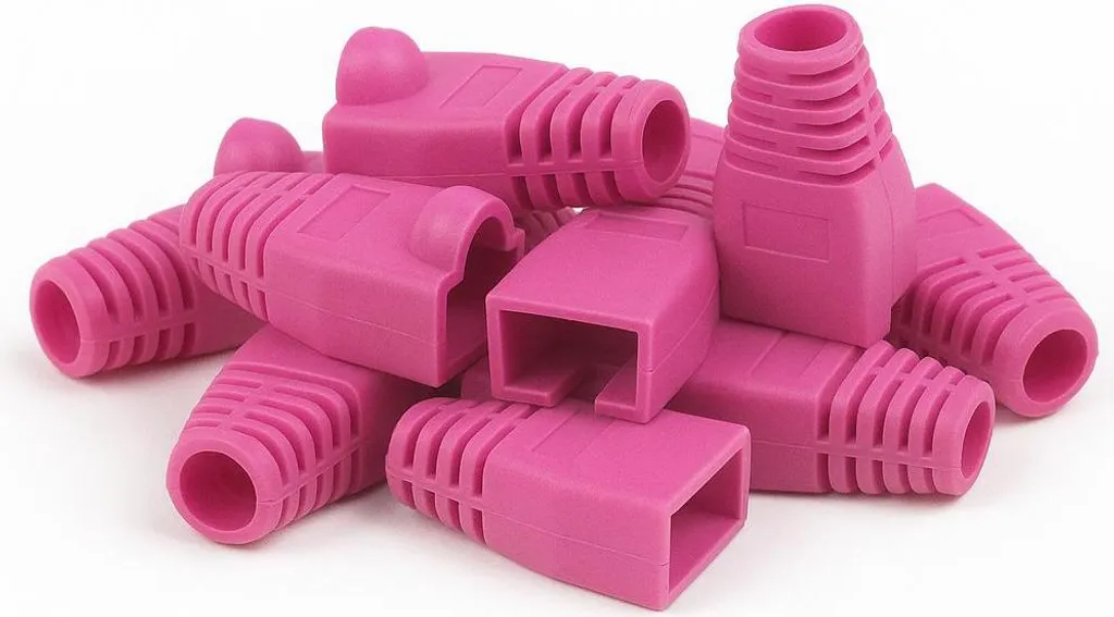 DANICOM RJ45 Fire Pink Connecteur Cat6 Blindé Lot de 10 Pièces Rose