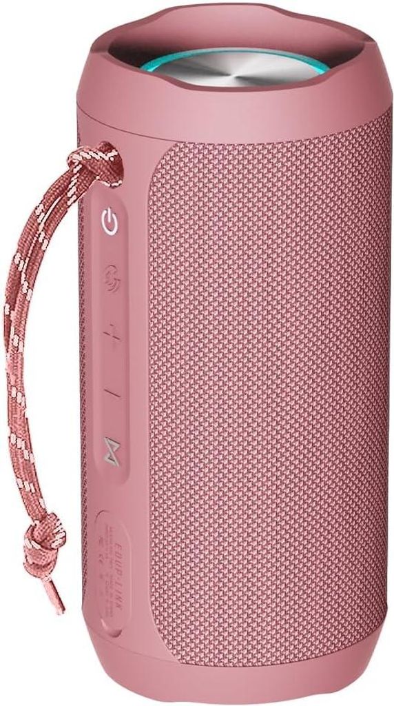 Bluetooth Lautsprecher IPX7 Wasserdicht Stereo-Paarung (2X verbinden) 20H Playtime 360° Bass Tragbar für Outdoor Pool Auto RGB Licht AUX/TF Type-C