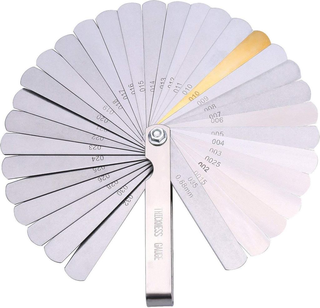 Fühlerlehre 32 Stk Universal Klinge für die Messung der Spaltbreite, Dicke