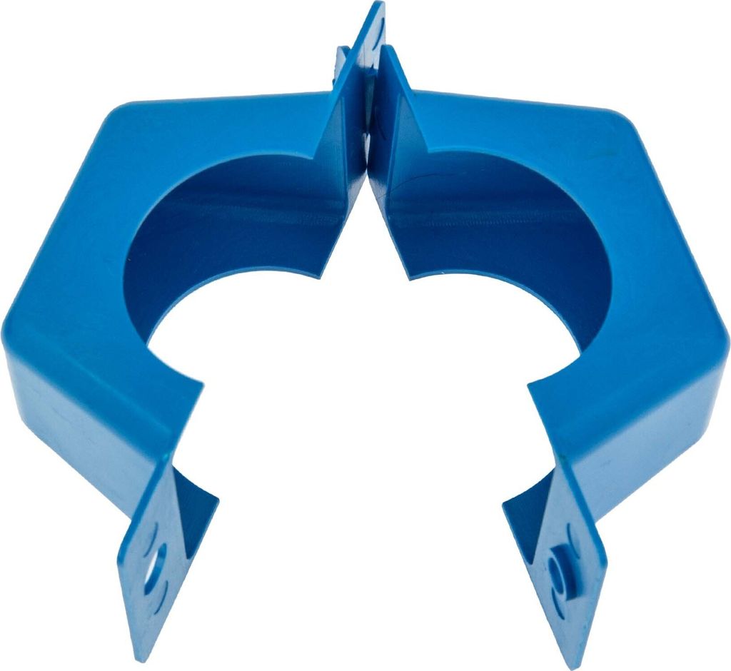 JS Plombierschelle 3/4 Zoll, blau, unbeschriftet, 2-teilig