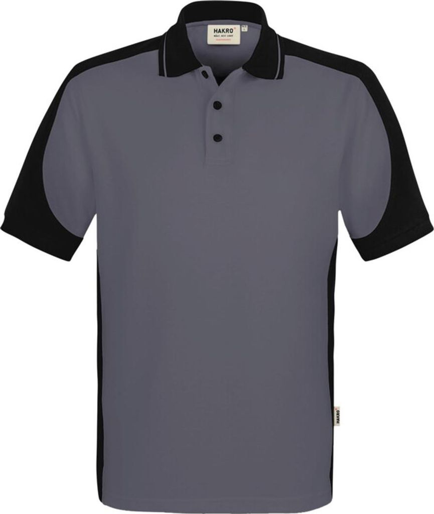 HAKRO Poloshirt Contrast ECO #539 Gr. 2XL anthrazit/schwarz