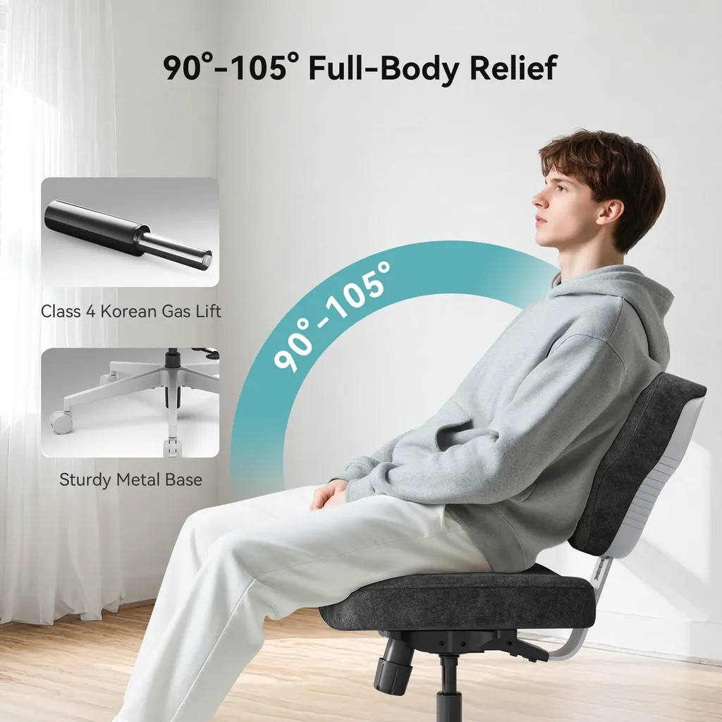 Newtral Freedom-X FP Chaise de Méditation avec Support PC Gris Foncé