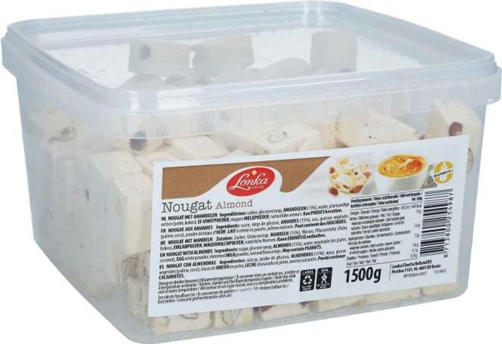 Lonka Nougat mit Mandeln 1,5kg Produktbild 