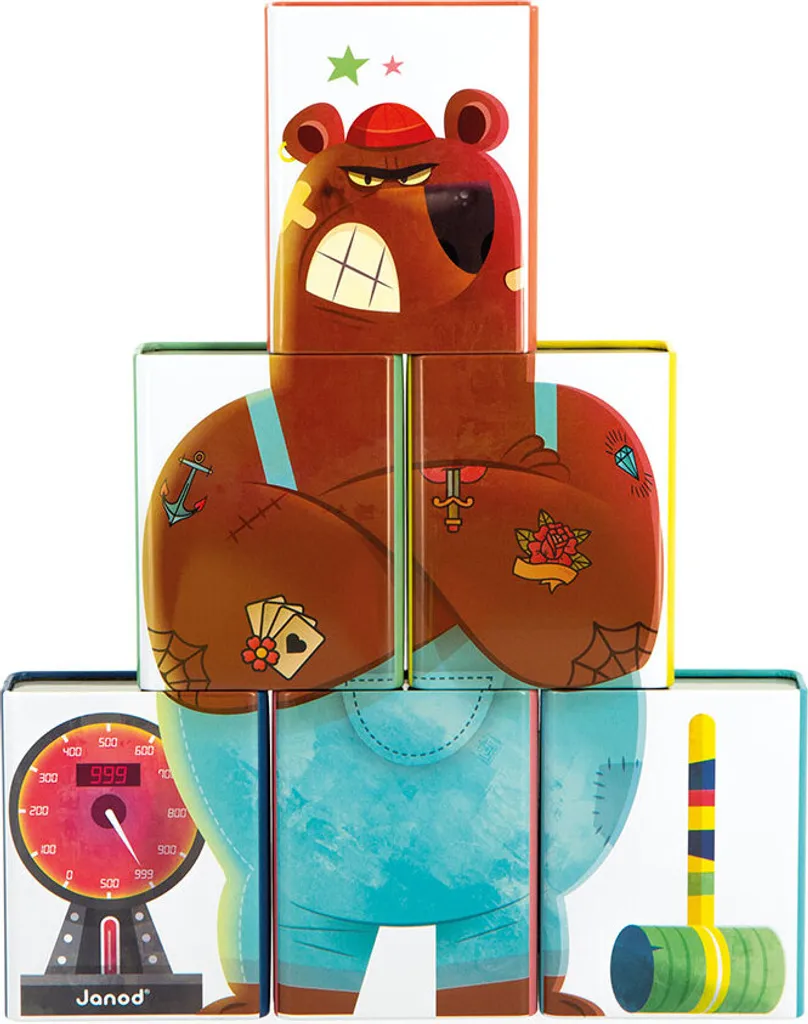 Jeu d'adresse en bois Applepop Janod pour l'éveil moteur des enfants