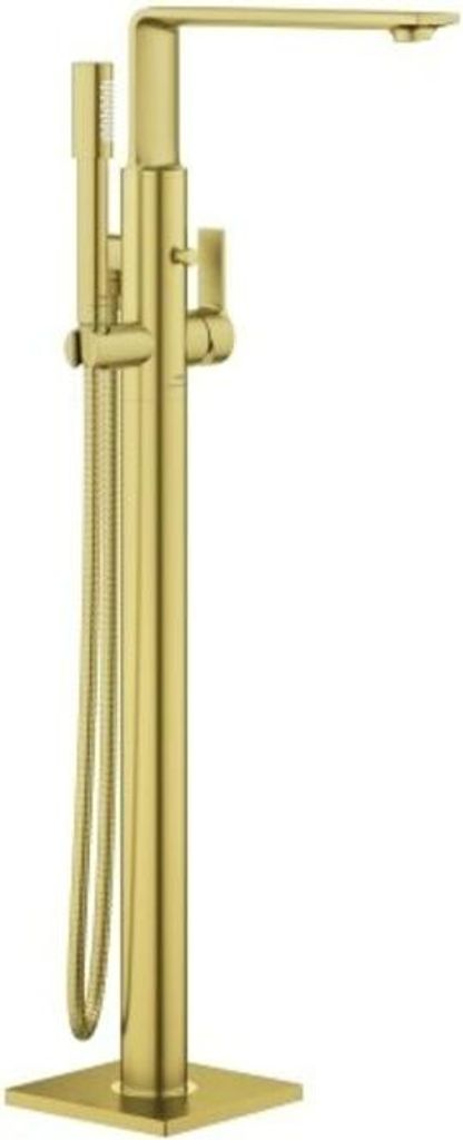 GROHE Einhand-Wannenbatterie Allure 25222_1, Bodenmontage, Fertigmontageset für 45 984, Ausladung 263 mm, eigensicher, cool sunrise gebürstet