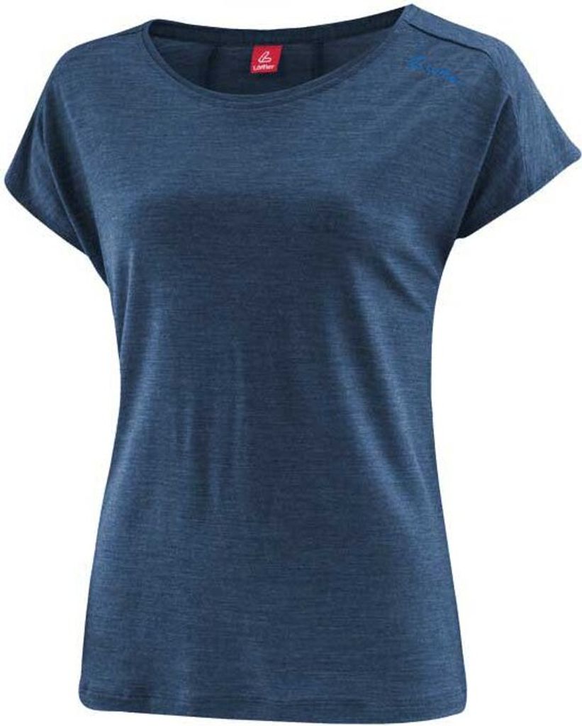 Loeffler Loose Merino-Lyocell Kurzarm-t-shirt Blau 40 Frau Blau 40
