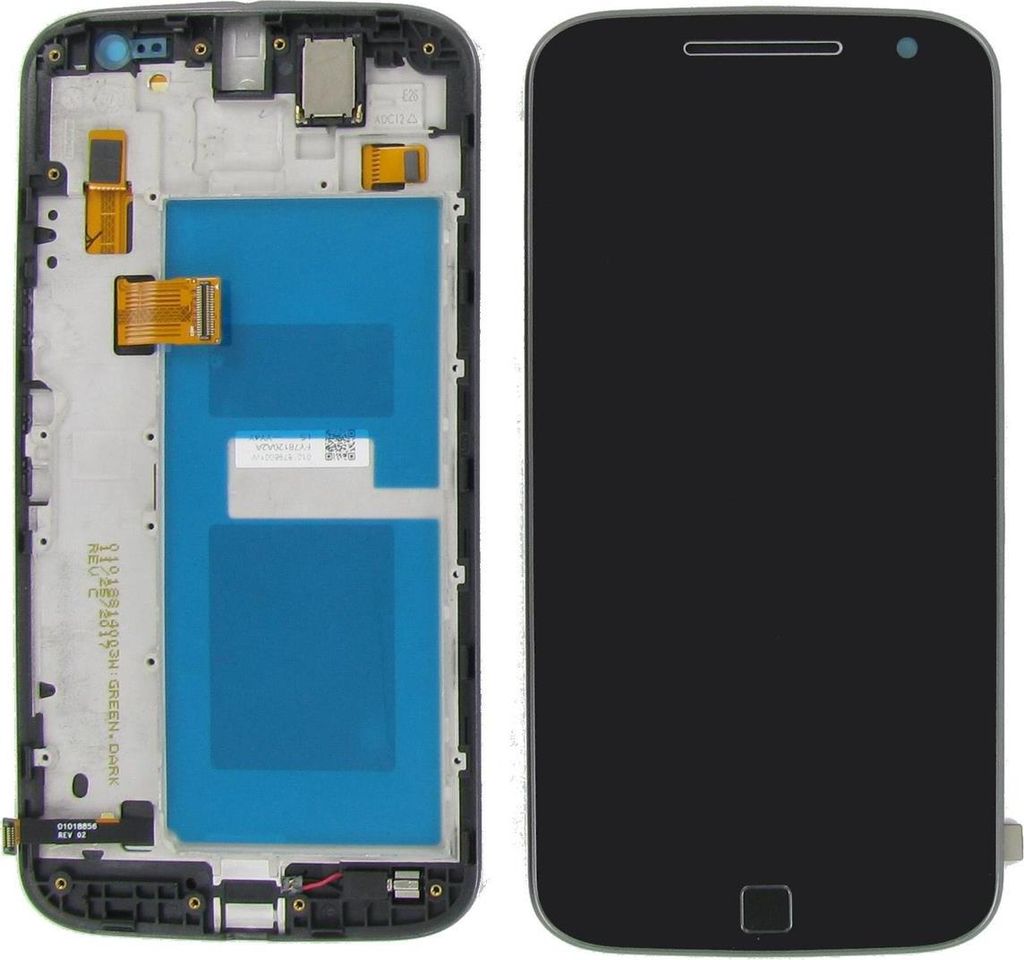 Original Motorola Moto G4 Plus XT1642 Display LCD Gehäuse Grau
