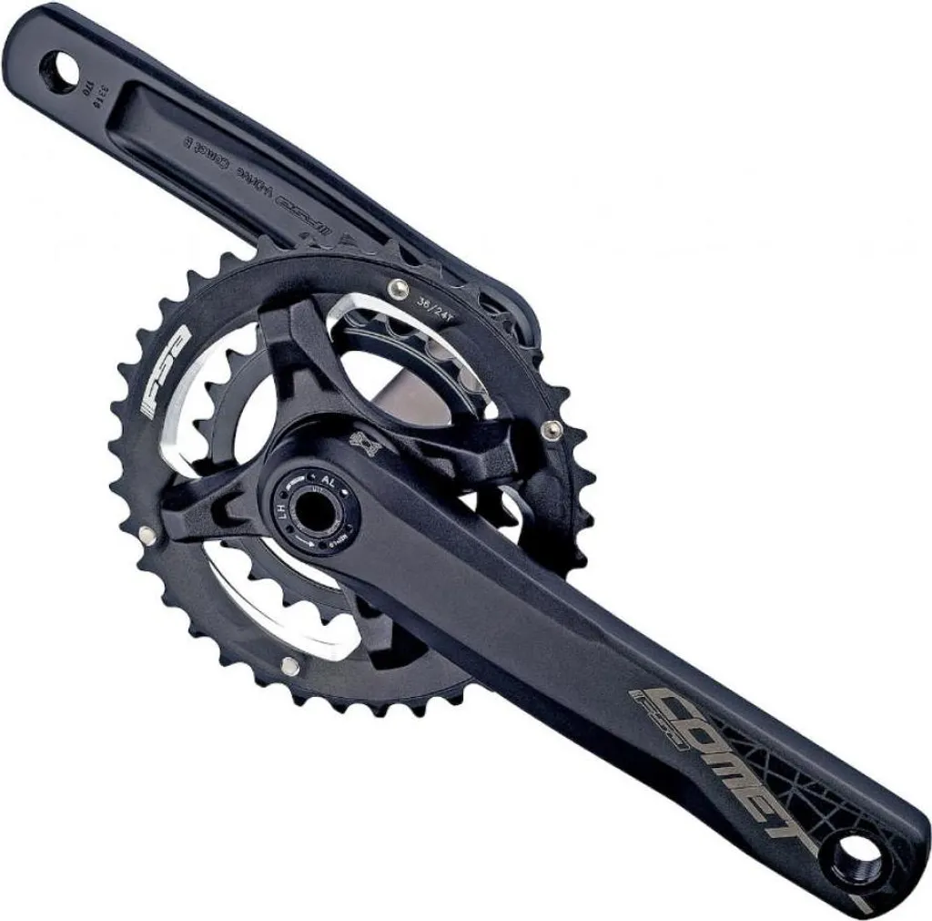 Pédalier FSA Comet Modular Megaexo 2x 175 mm noir pour transmission VTT