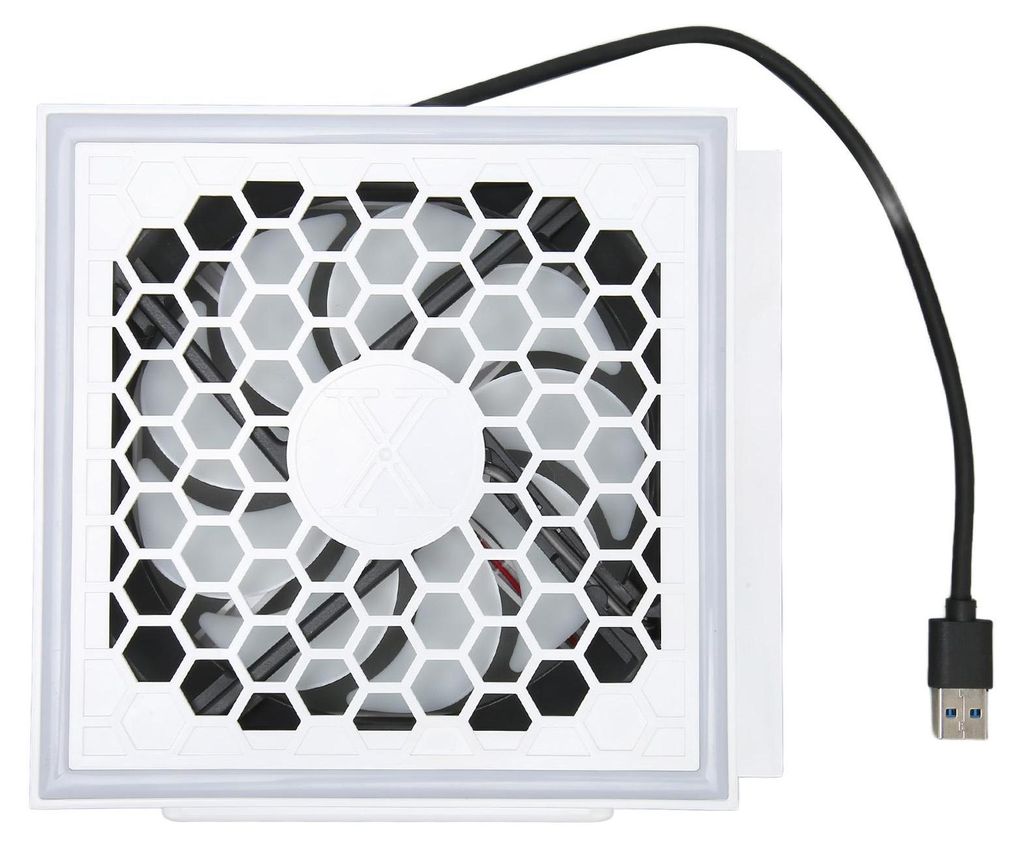 Game Console Cooling Fan Professional Effiziente Low Noise Cooler Fan mit bunten Lichtstreifen für Xbox Serie S
