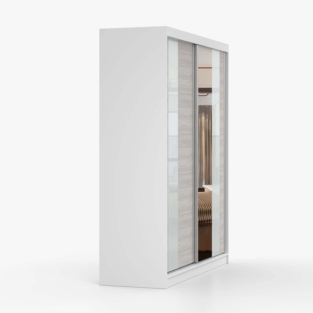 Schwebetürenschrank Kleiderschrank Schrank 183 cm Produktbild 6
