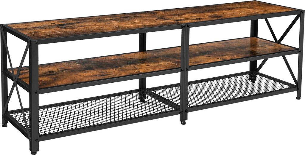 Televizní stolek RTV 160 cm hnědý LOFT Obrázek produktu 7