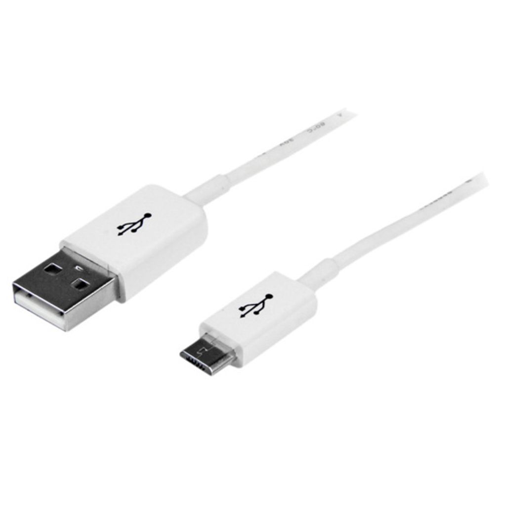 StarTech.com 50cm USB 2.0 A auf Micro USB B Kabel - USB A / Micro B Datenkabel / Anschlusskabel - Weiß - USB-Kabel - Micro-USB Typ B (M)
