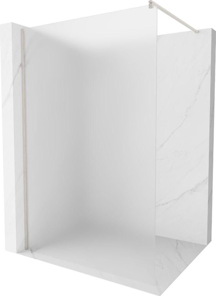 Mexen Kioto Walk-in Duschwand 70 x 200 cm, satinierte 8 mm, gebürsteten Nickel - 800-070-101-97-30