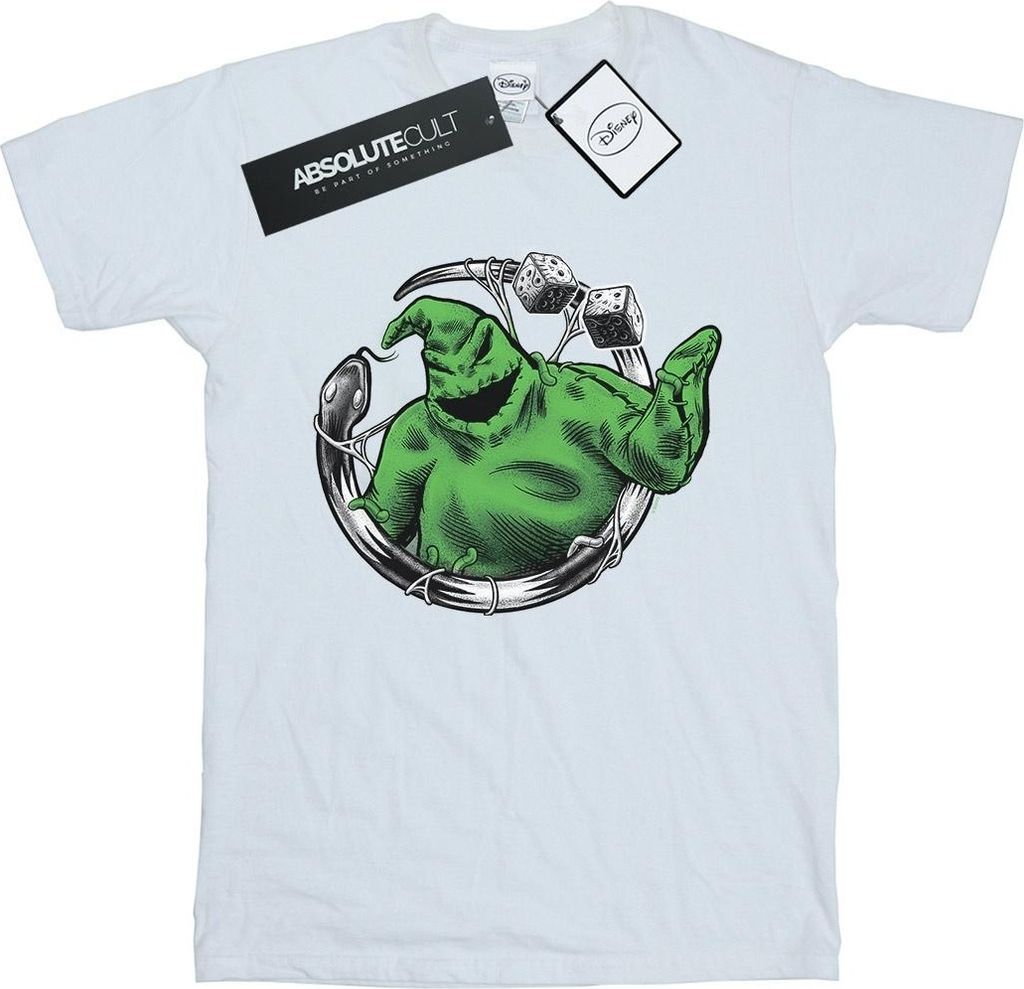 Disney - "Nightmare Before Christmas Roll The Dice" T-Shirt für Herren BI43807 (3XL) (Weiß)