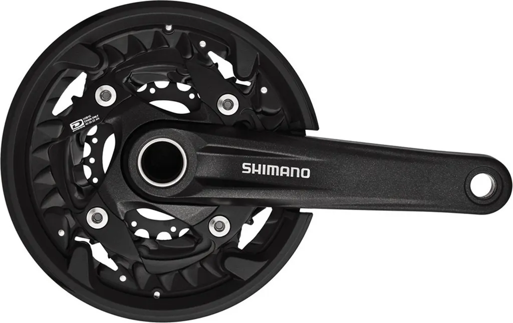 Pédalier Shimano MT500 40/30/22T 175mm Noir Résistant avec Axe Intégré