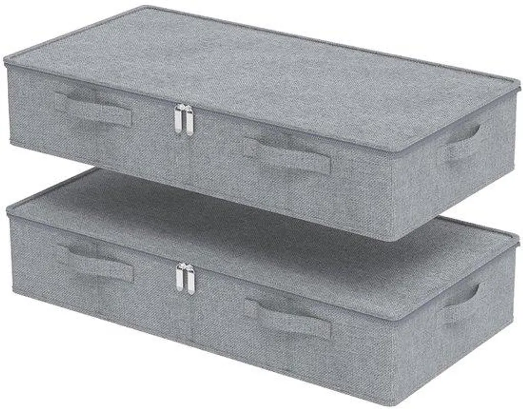 Meuble de rangement gris 80x40x15 cm compact et robuste - Lot de 2