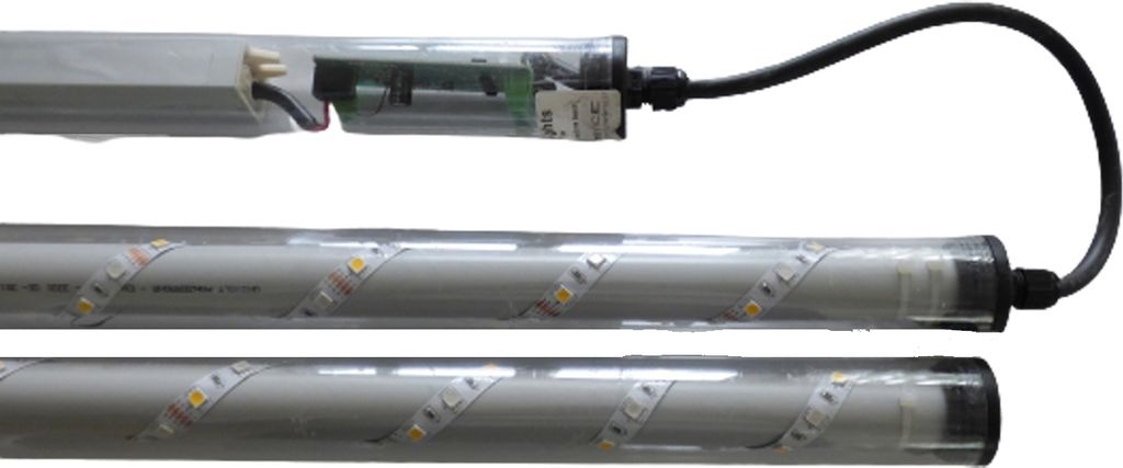 7573 Gabionen Leuchte LED 230 Volt 360° 2x0,85m Neutral Weiß