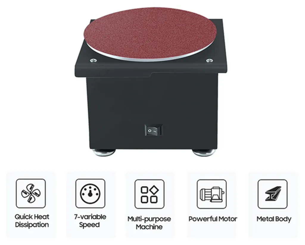 Ponceuse-polisseuse électrique compacte pour bois et métaux divers - 5