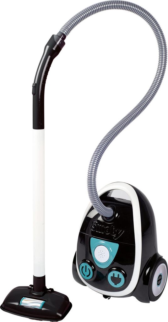 A toy vacuum cleaner on a white background.
