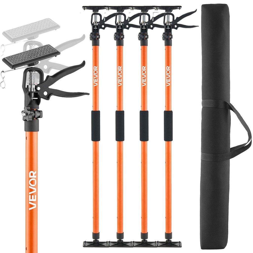 VEVOR Schrankheberstützstange, 4er-Pack, 116-290 cm Stahl Produktbild 