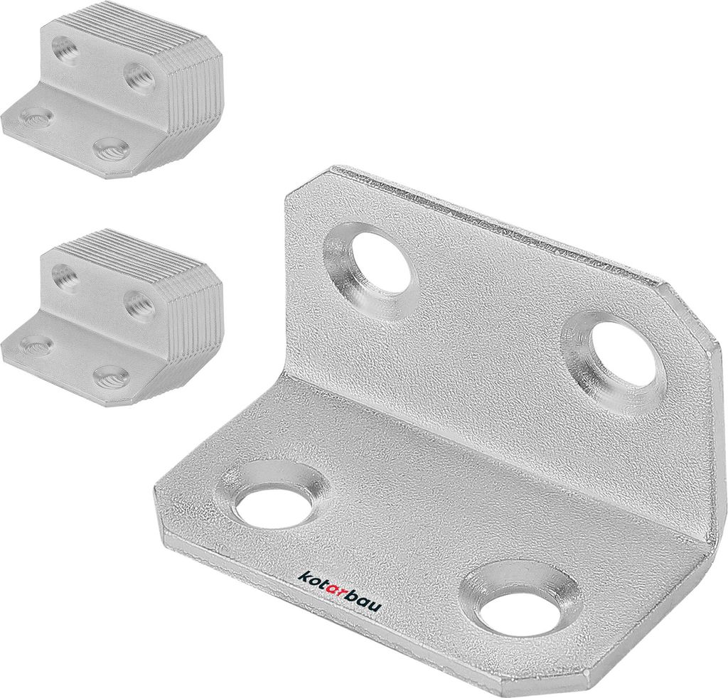 KOTARBAU® 25er Set Winkelverbinder 18 x 18 x 30 mm Stahl Produktbild 