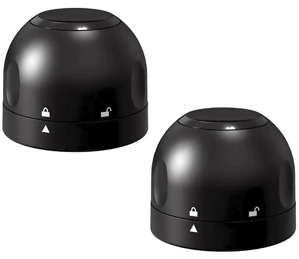 Pronett XJ5416 Bouchon de vin avec serrure noir 2 pcs Image du produit 