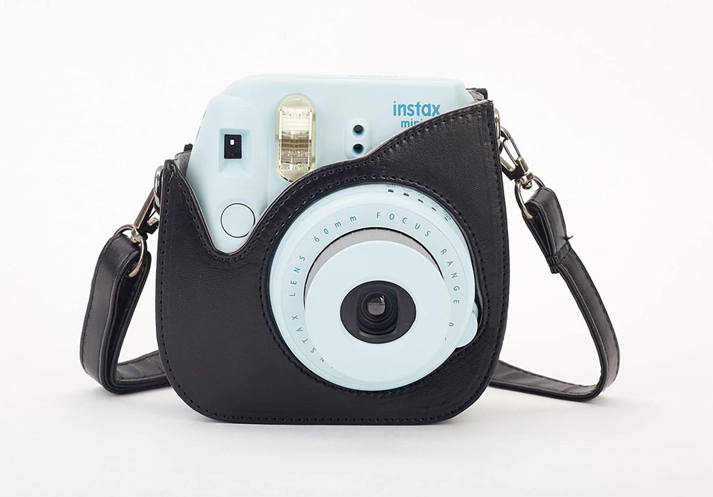 Phetium Schutztasche Für Instax SQ 6 – Weiches PU Leder Case Mit Schulterriemen In Blush Gold
