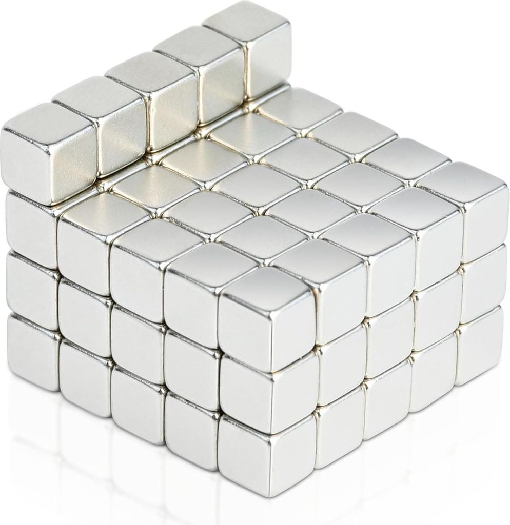 Neodym-Magnete - starke quadratische Magnete - 80 Stück - 5 x 5 x 5 mm