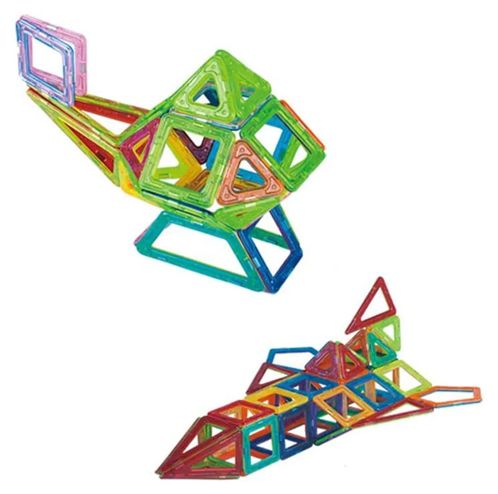 Composants magnétiques 82 pièces - Jeu de construction 3D multicolore - 8