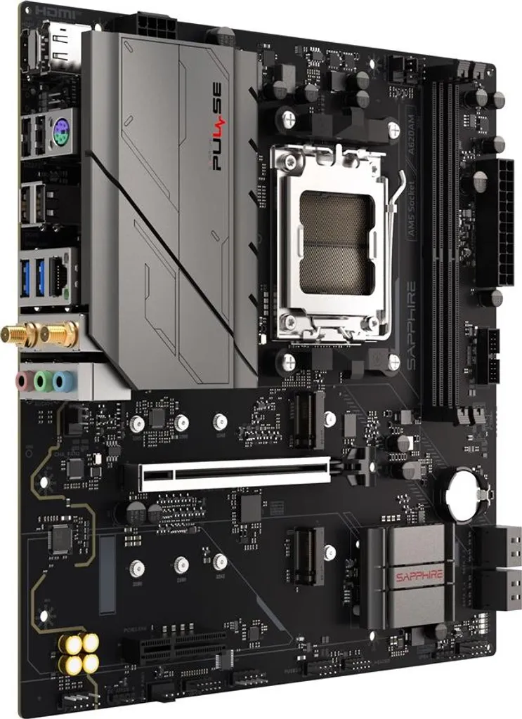 Carte Mère Sapphire PULSE A620AM AMD AM5 DDR5 Format Compact mATX