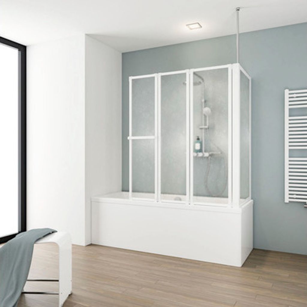 Badewannenaufsatz 3-teilig mit Seitenwand SCHULTE Komfort Produktbild 