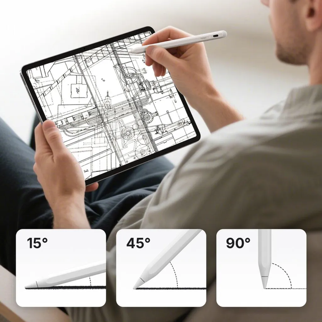 Metapen A8 Pencil Stilo iPad Bianca | Disegno e Note con Palm Rejection - 3